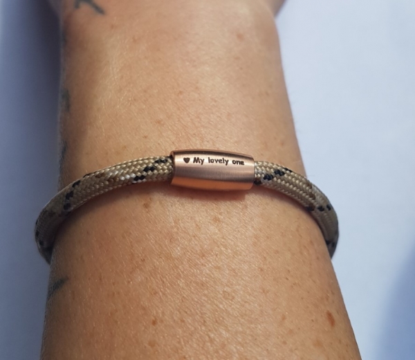 Segeltau Armband 4mm *rosegold*